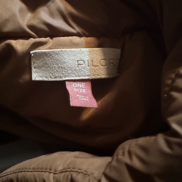 Anthropologie Pilcro Packable Puffer Vest  ONE SIZE rustic in color preowned - Picture 4 of 6